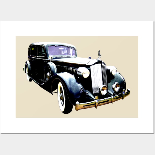 Packard Eight 1930s American classic car bold Wall Art by soitwouldseem